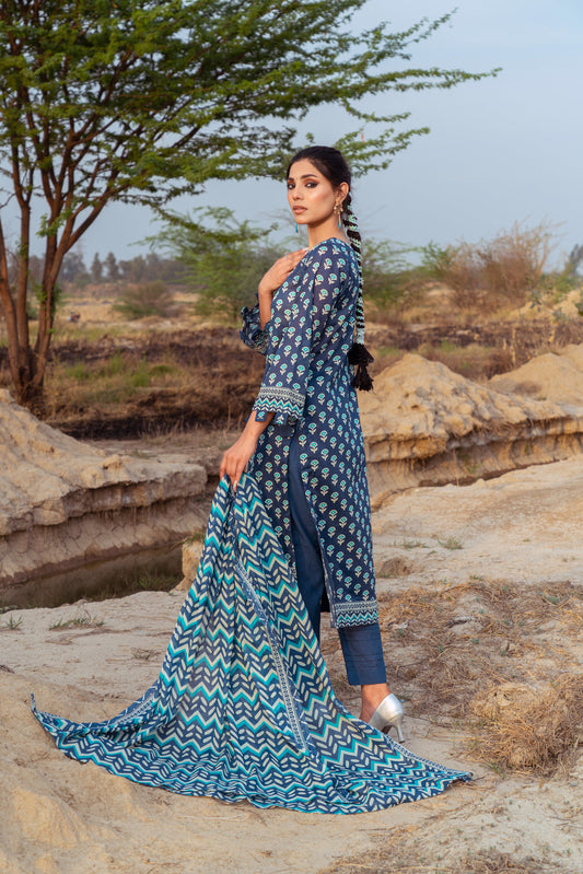 Meerab Digital Printed Lawn PR-4035