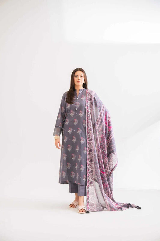 Nishat Self Jacquard Linen 3 Piece 42503207-R