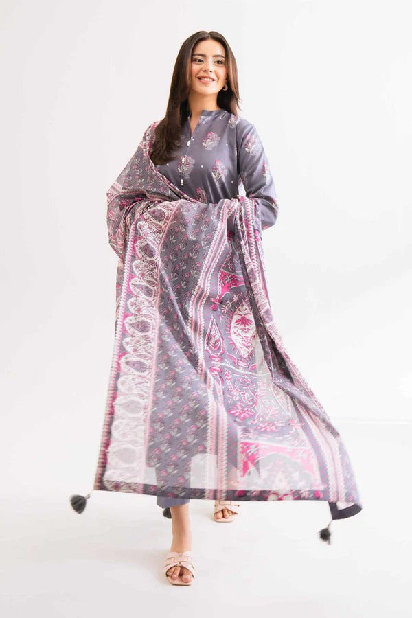 Nishat Self Jacquard Linen 3 Piece 42503207-R