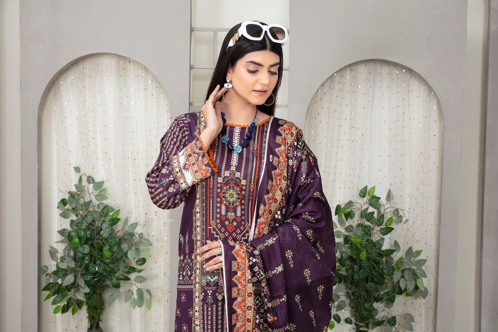 Meerab Digital Printed Lawn PR-4024
