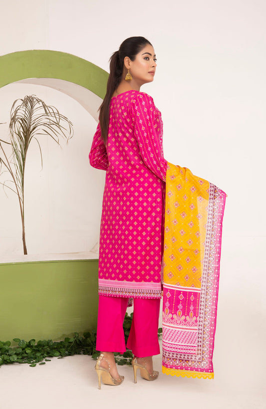 Chunri Digital Printed Slub Lawn PR-2699