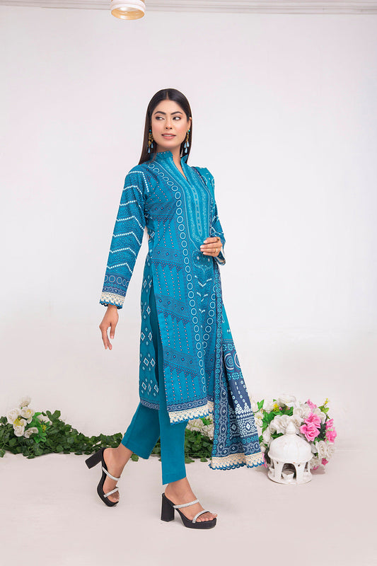 Chunri Digital Printed Slub Lawn PR-2703