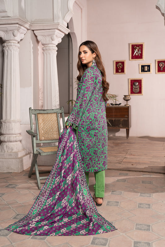 Maahru Digital Printed Lawn BR-1335