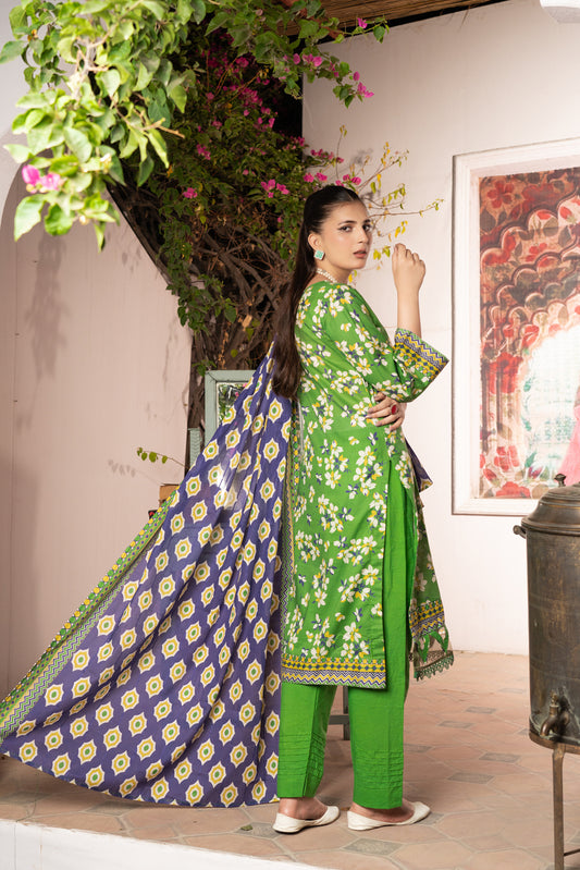 Maahru Digital Printed Lawn BR-1338