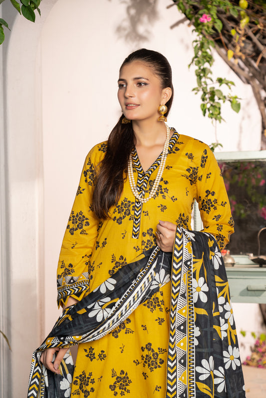 Maahru Digital Printed Lawn BR-1344