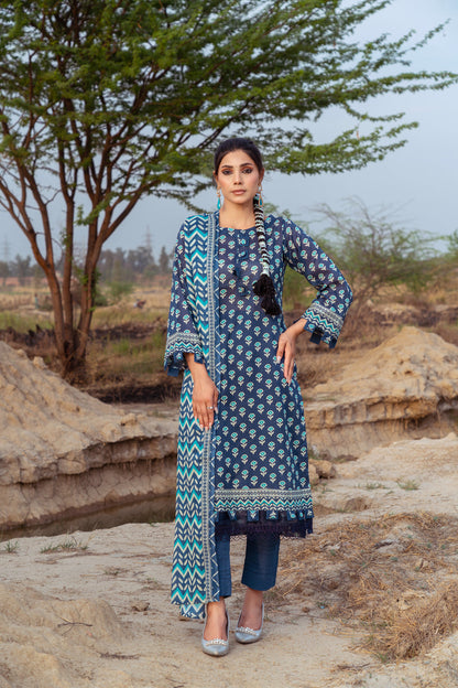 Meerab Digital Printed Lawn  PR-4035