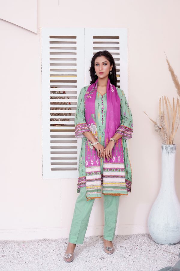 Glamorous Digital Printed Lawn BR-1391