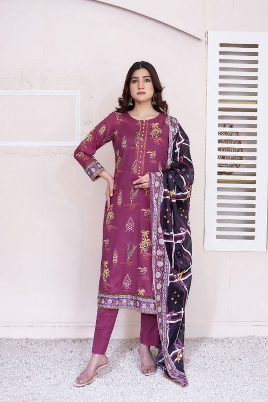 Glamorous Digital Printed Lawn BR-1395