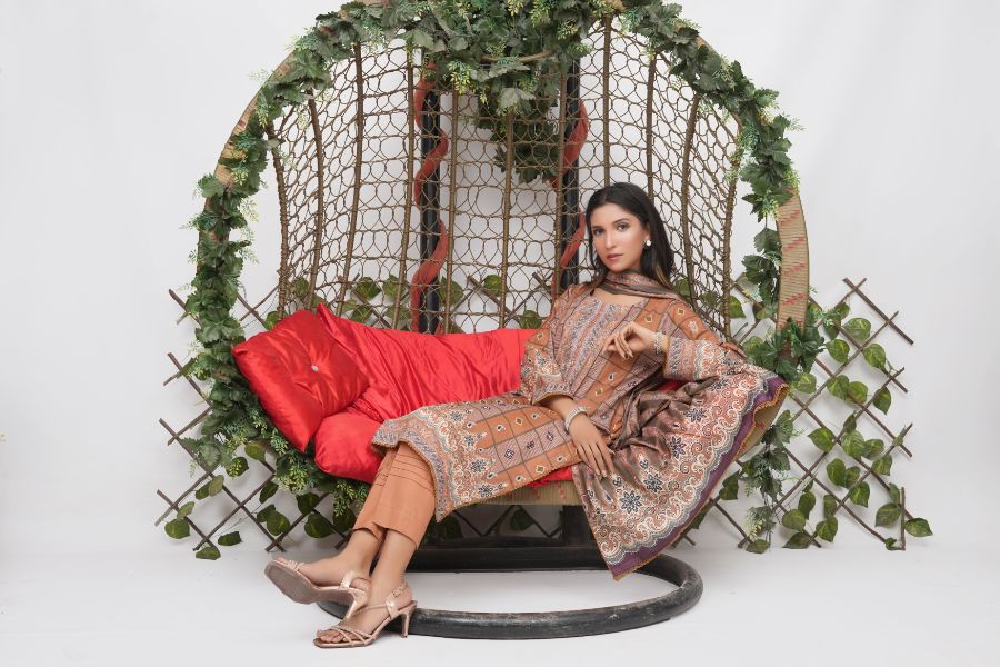 Charm Digital Printed Lawn BR-1418