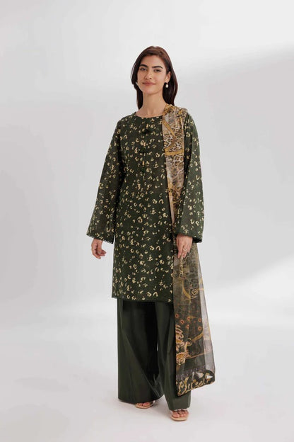 Nishat Self Jacquard Linen 3 Piece 42502079-R