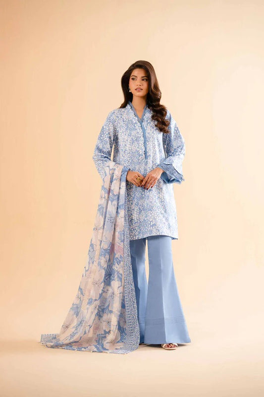 Nishat Self Jacquard Linen 3 Piece 42503118-R
