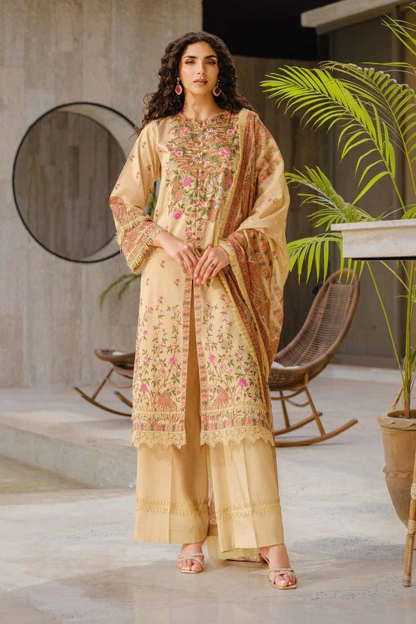 Nishat Self Jacquard Linen 3 Piece 42502087-R