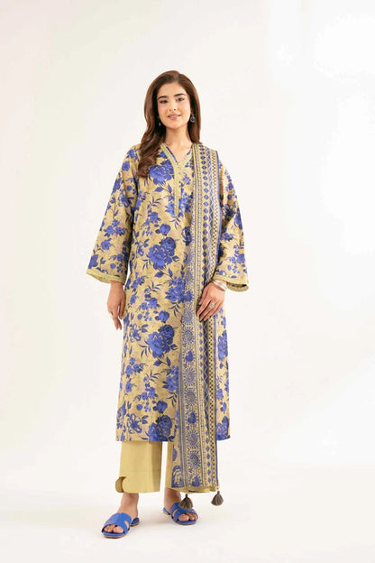 Nishat Self Jacquard Linen 3 Piece 42503338-R