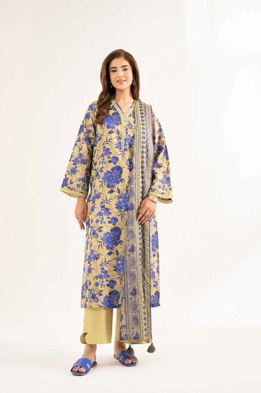Nishat Self Jacquard Linen 3 Piece 42503338-R