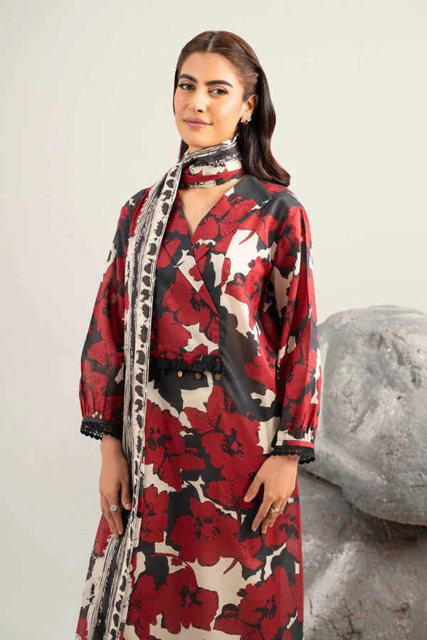 Nishat Self Jacquard Linen 3 Piece 42503319-R