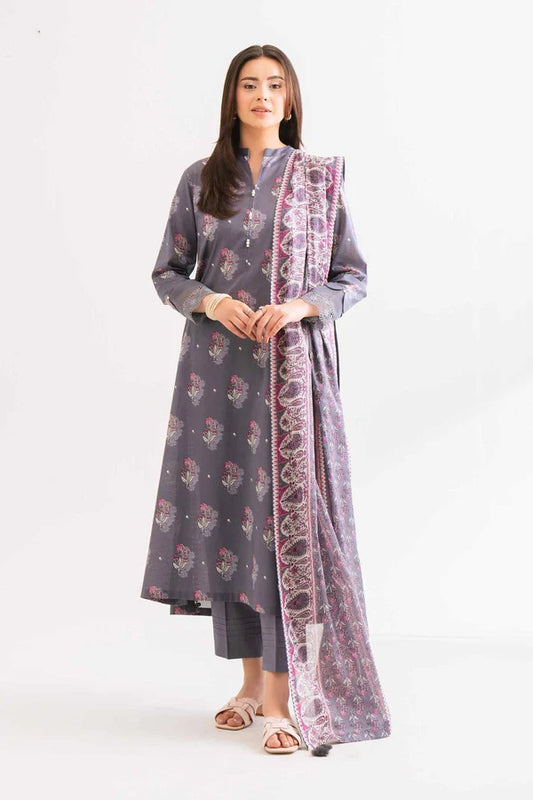 Nishat Self Jacquard Linen 3 Piece 42503207-R