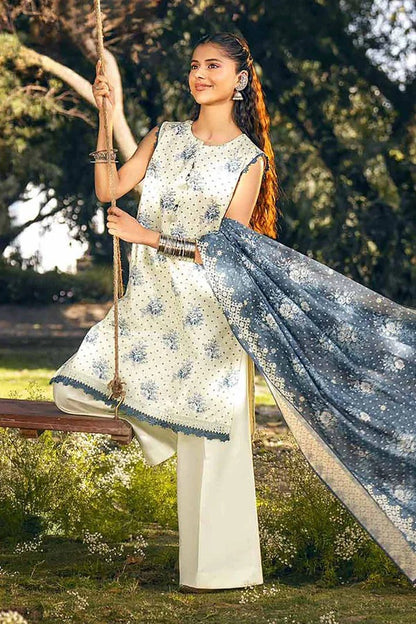 Nishat Self Jacquard Linen 3 Piece 42503427-R