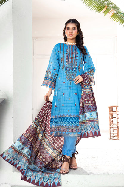 Pima Digital Printed Lawn  PR-2686