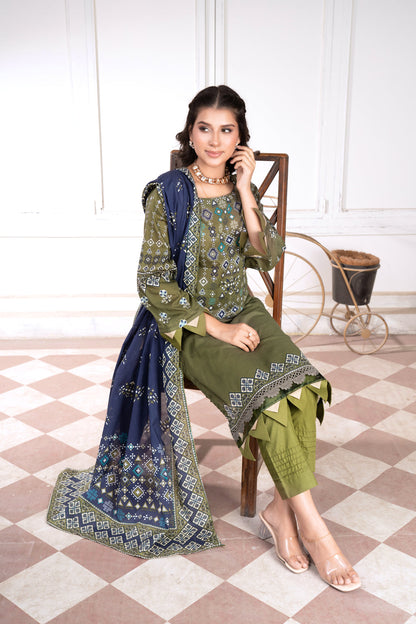 Pima Digital Printed Lawn  PR-2687
