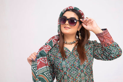Chunri Digital Printed Slub Lawn PR-2700