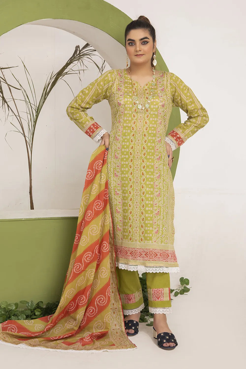 Chunri Digital Printed Slub Lawn PR-2702