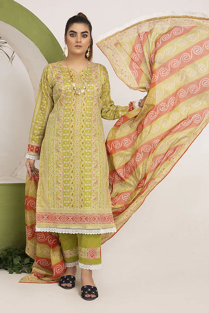 Chunri Digital Printed Slub Lawn PR-2702