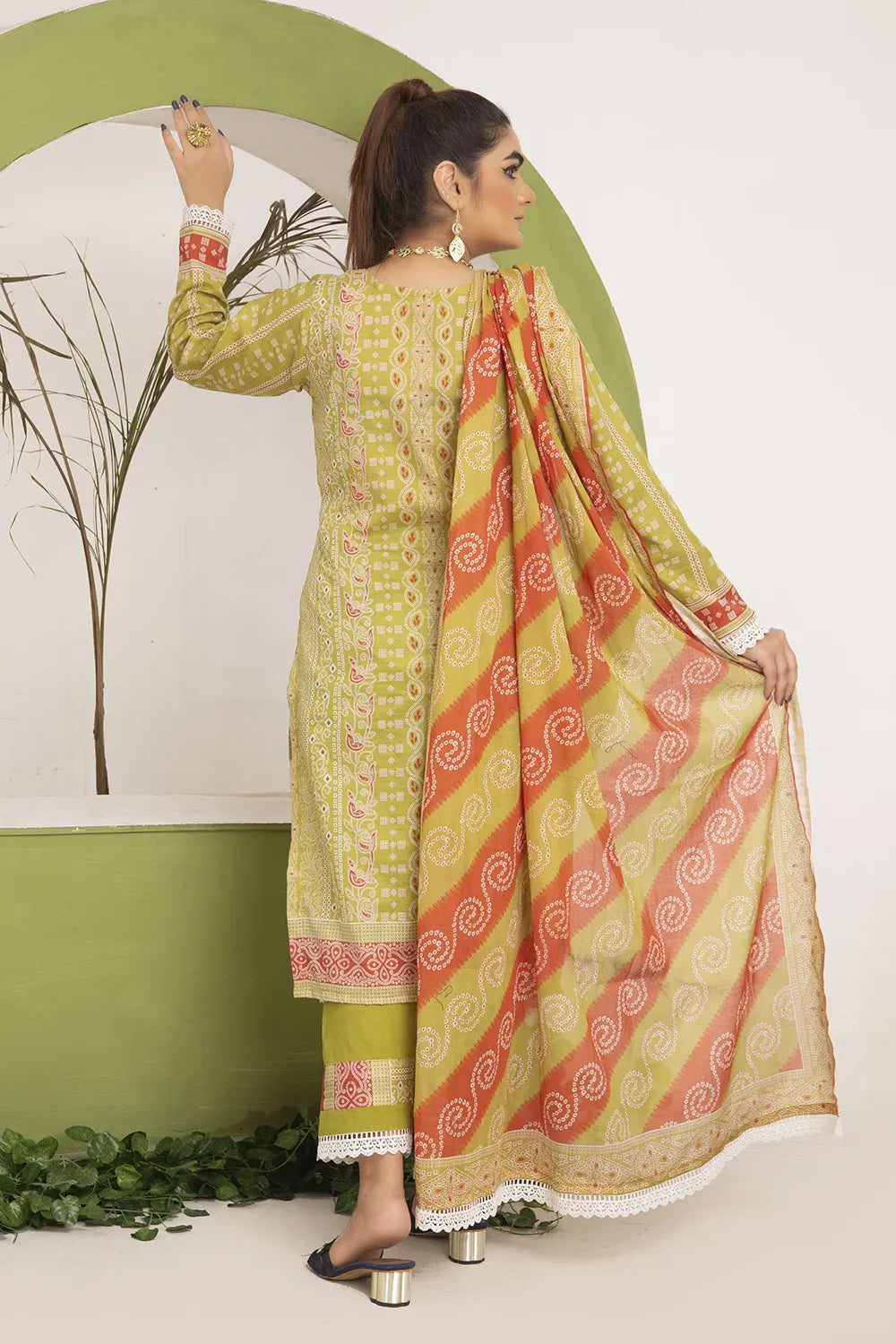 Chunri Digital Printed Slub Lawn PR-2702
