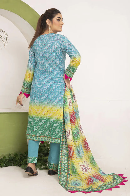 Chunri Digital Printed Slub Lawn PR-2704