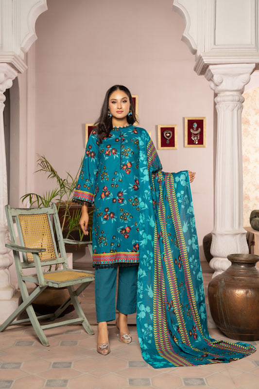Maahru Digital Printed Lawn BR-1341