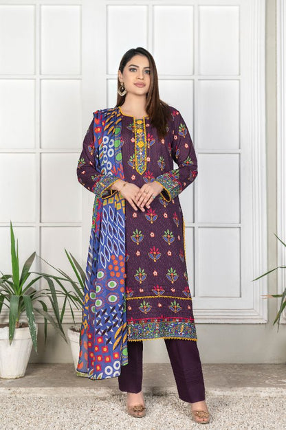 Reet Digital Printed Lawn BR-1398
